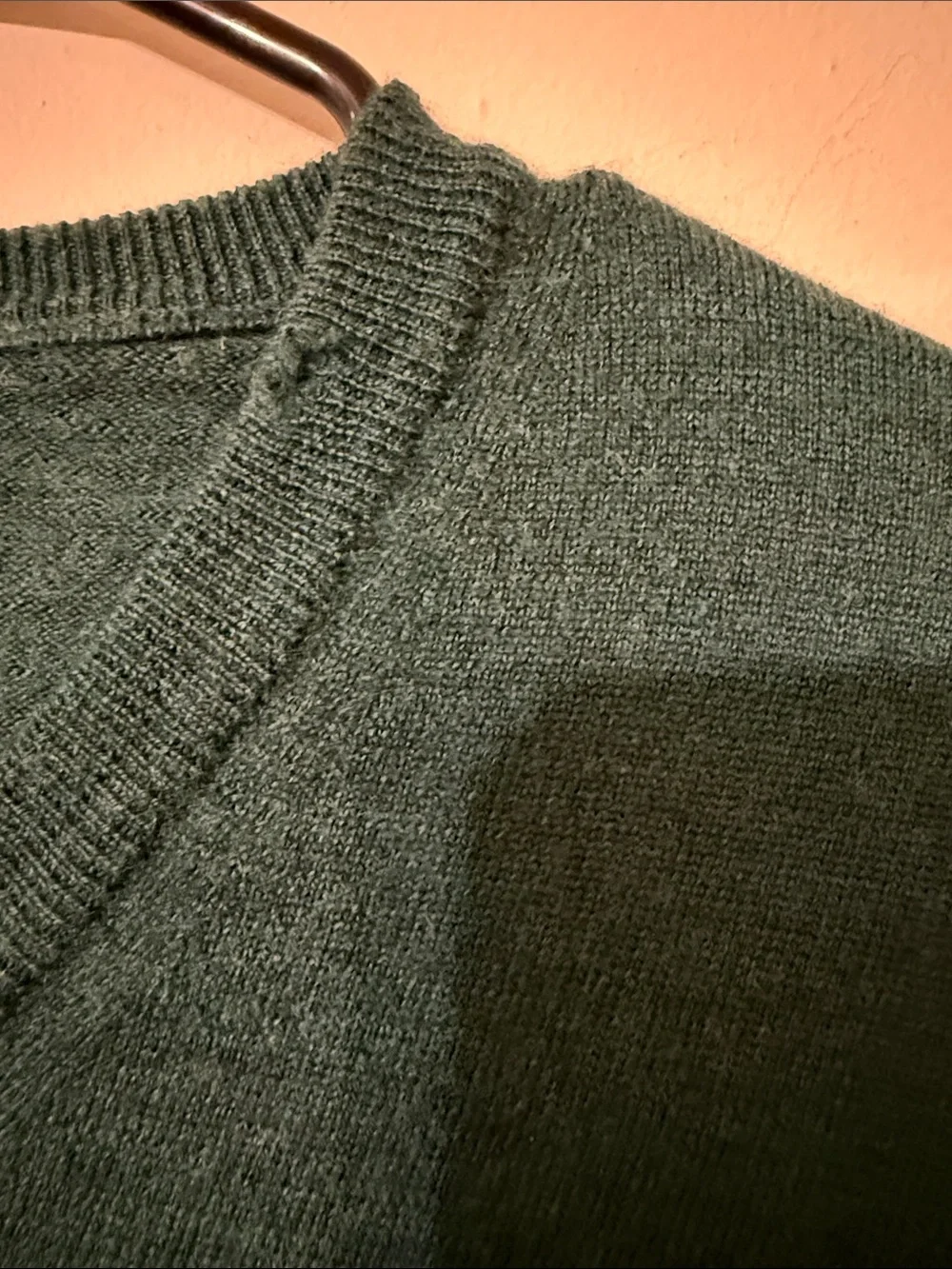 Bobby Jones Dark Green V-Neck Men's Sweater